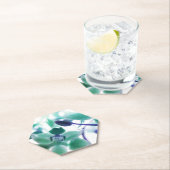 アクアオーキッドプリント紙コースター ペーパーコースター (インサイチュ)