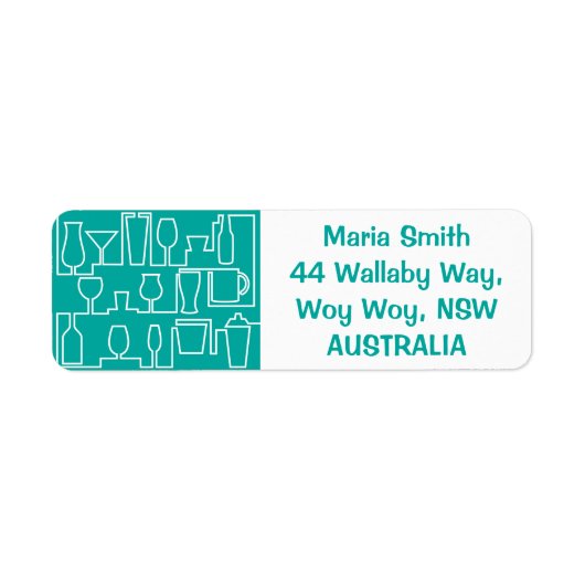 アクアカクテルパーティー ラベル (正面)