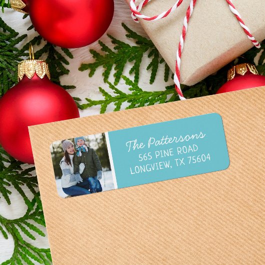 アクアカスタムフォトホリデー差出人住所 ラベル