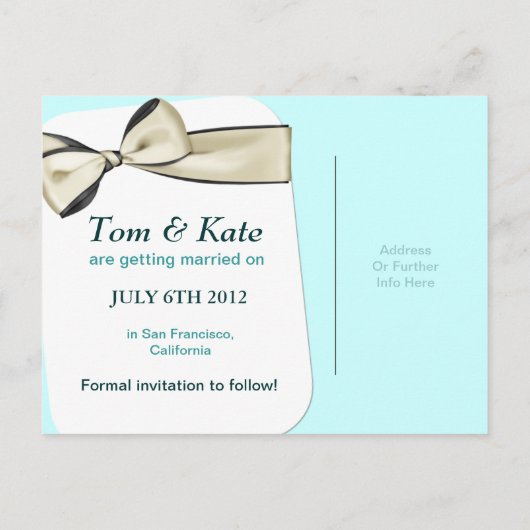 アクアカスタムフォト日付はがきを保存 案内ポストカード (裏面)