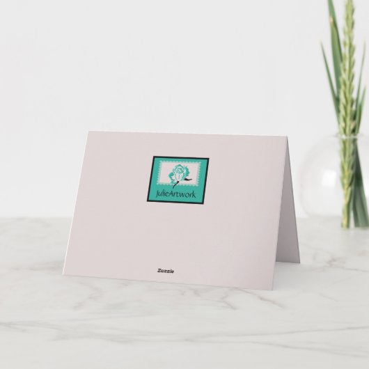 アクアカッコいいバラハッピーマザーズデイカード シーズンカード (裏面)