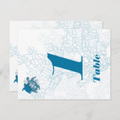 アクアカメ結婚ラブテーブル番号 ポストカード (正面/裏面)