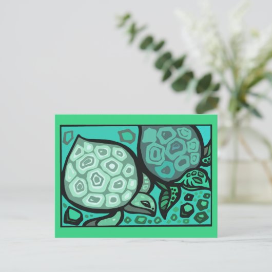 アクアカメ ポストカード (スタンド正面)