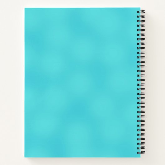 アクアカラフルで明るいエジプトのスカラブビートル ノートブック (裏面)