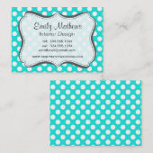 アクアカラーの水玉模様 名刺 (正面/裏面)