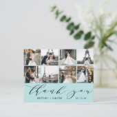 アクアカリグラフィースクリプト8枚写真サンクスハートポストカード ポストカード (スタンド正面)