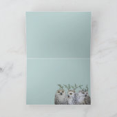 アクアカードに雪のフクロウ シーズンカード (内部)