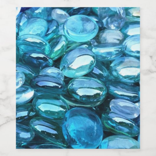 アクアガラスの石 ワインラベル (シングルラベル)