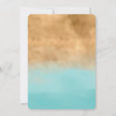 アクアガーリーウォーター色金ゴールドグリッター 招待状 (裏面)