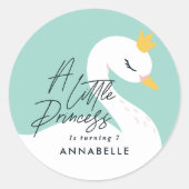 アクアガーリーエレガントスの美しいパーティー ラウンドシール (正面)