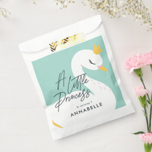 アクアガーリーエレガント写真美しい白鳥パーティー フェイバーバッグ