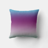 アクアガーリーパープルミントピンクグリッターグラデーション クッション (裏面)