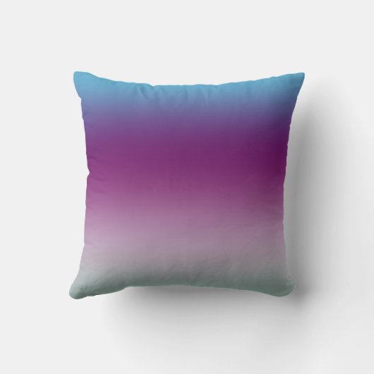 アクアガーリーパープルミントピンクグリッターグラデーション クッション (裏面)