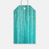 アクアガーリーミントグラムグリジーティンゼルストライプズ ギフトタグ (裏面)