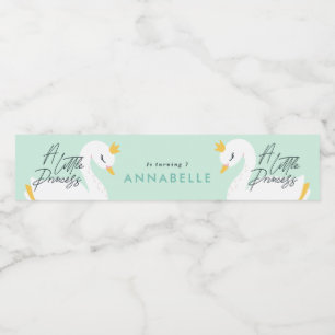 アクアガーリー写真エレガント美しい白鳥パーティーファボ ペットボトルラベル