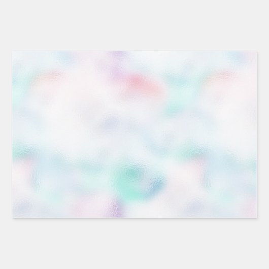 アクアガーリー赤面ピンク金ゴールドヒョウ印刷 ラッピングペーパーシート (正面2)