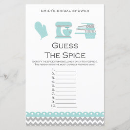 アクアキッチンブライダルシャワーゲームプリント