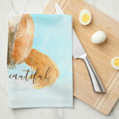 アクアキツネ             キッチンタオル (四つ折り)