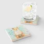 アクアキツネ ストーンコースター (横)