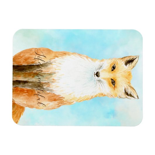 アクアキツネ マグネット (横)