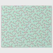 アクアキャンディ伝統的ーケインヴィンテージクリスマス ラッピングペーパー (フラット)