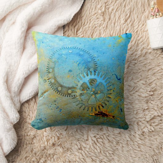 アクアギアスチームパンクピロー クッション (ブランケット)