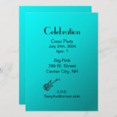 アクアギターパーティー 招待状 (正面/裏面)