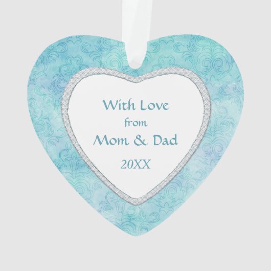 アクアギムナストオンティール（緑がかった色）パターン オーナメント (裏面)