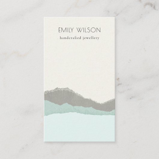 アクアクアクラフトマウンテンウェーブ空白のジュエリーディスプレイ 名刺 (正面)