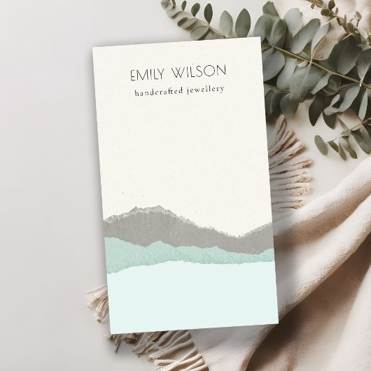 アクアクアクラフトマウンテンウェーブ空白のジュエリーディスプレイ 名刺