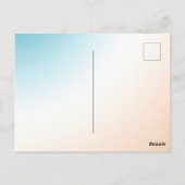 アクアクリグラデーションームハッピートロピカルパイナップル ポストカード (裏面)