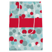 アクアクリスマスドット抱き枕 ミディアムペーパーバッグ (裏面)