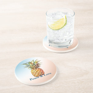 アクアクリームハッピートロピカルパイナップル コースター