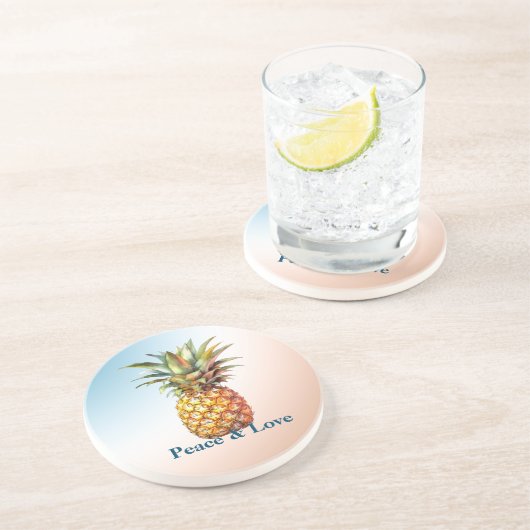 アクアクリームハッピートロピカルパイナップル コースター (側面)