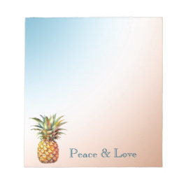 アクアクリームハッピートロピカルパイナップル ノートパッド