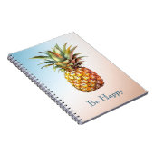 アクアクリームハッピートロピカルパイナップル ノートブック (右側)