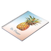 アクアクリームハッピートロピカルパイナップル ノートブック (左側)