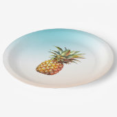 アクアクリームハッピートロピカルパイナップル ペーパープレート (アングル)
