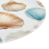 アクアクリームビーチシェルブライダルシャワー カッティングボード (角)