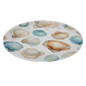 アクアクリームビーチシェル ブライダルシャワー カッティングボード (角)