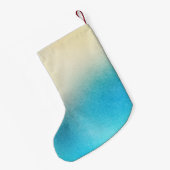 アクアクリーム金ゴールドスパークルグラムユニコーンライト スモールクリスマスストッキング (裏面 (吊り時))