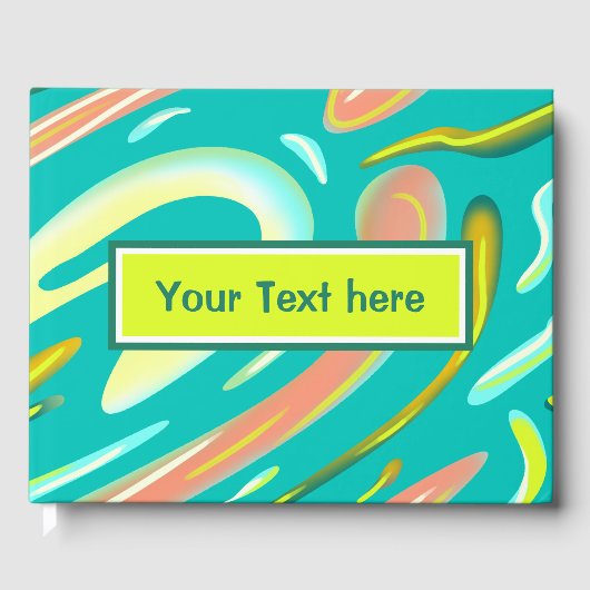 アクアクール抽象芸術液体スタイルモダン絵画ズ ゲストブック (正面)