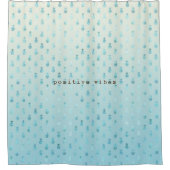 アクアグガーリーラムトロピカルパイナップルグラデーションズ シャワーカーテン (正面)