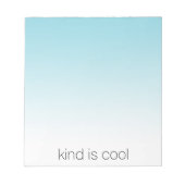 アクアグラデーションの種類クール ノートパッド (正面)