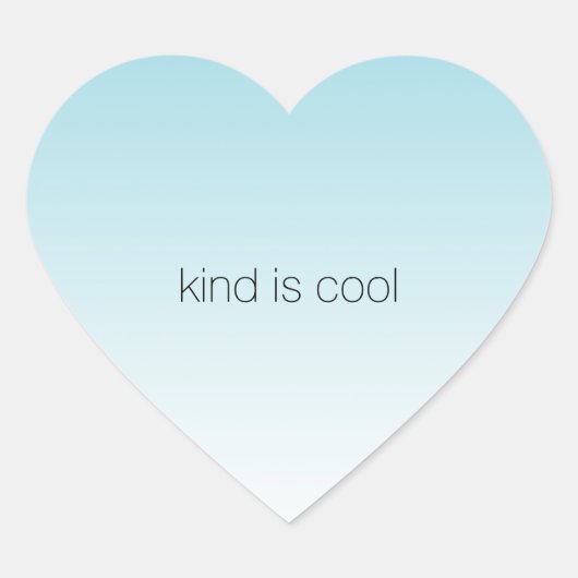 アクアグラデーションの種類クール ハートシール (正面)