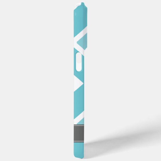 アクアグラデーションジグザグシェブロンパターン Case-Mate iPhoneケース (裏面 / 右)