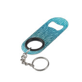 アクアグラデーションゼブラ印刷 キーホルダー栓抜き (裏面アングル)