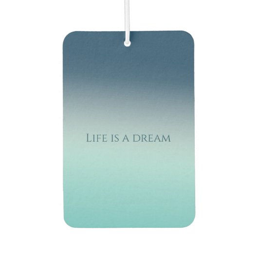 アクアグラデーションブルー カーエアーフレッシュナー (正面)