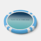 アクアグラデーションブルー ポーカーチップ (シングル)