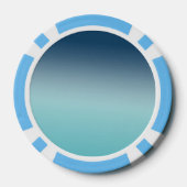 アクアグラデーションブルー ポーカーチップ (裏面)